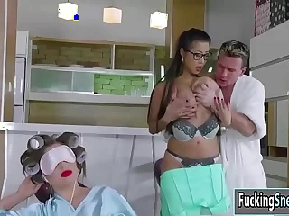 busty asian babe gets fucked fro the ass